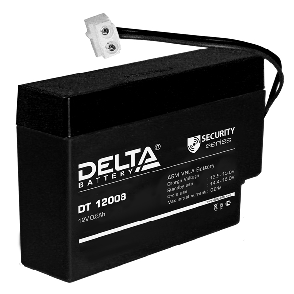 Аккумулятор Delta DT 12008 (T9) 12В/0.8Ач